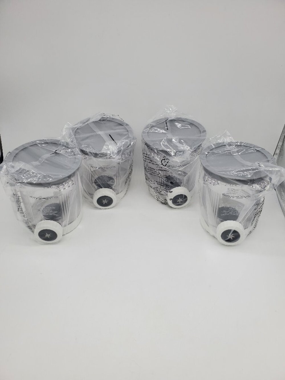 4 Pack Swirl Pints & Lids for Ninja Creami NC700 Series